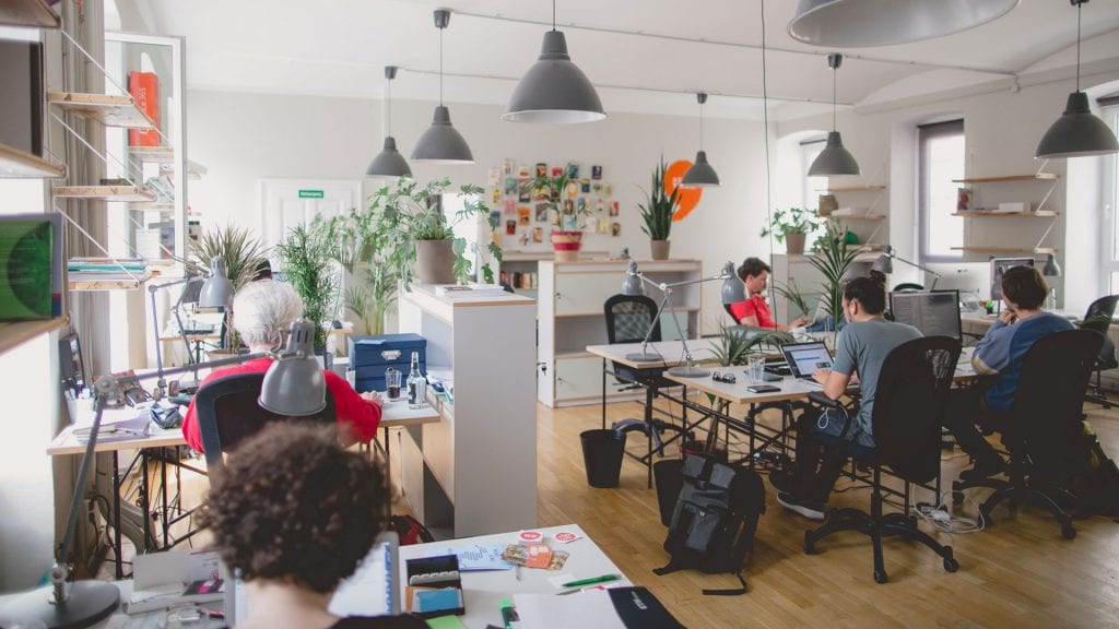 Coworking pur im Stockwerk. Foto: Linse2