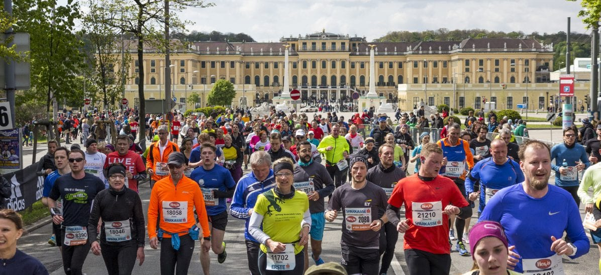 Prater,Ring, Donau, Schönbrunn und weitere Sehenswürdigkeiten Wiens: Das bietet der Vienna City Marathon. Foto: Rene Vidalli