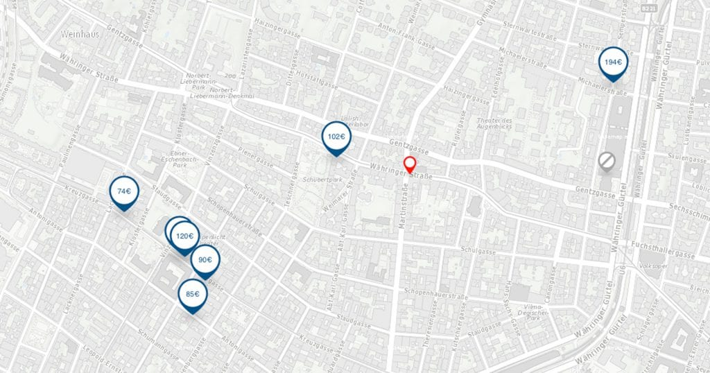 Ein Screenshot meiner Parkplatzsuche auf [parkplatzsuche.at](http://parkplatzsuche.at/).