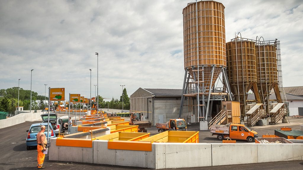 Der Mistplatz der MA 48 in Wien Liesing. Foto: MA48 / Christian Houdek